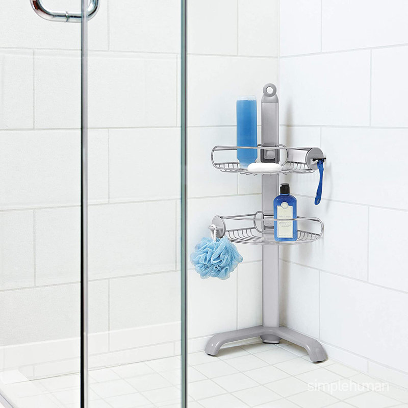simplehuman Metal FreeStanding Shower Caddy & Reviews Wayfair.co.uk